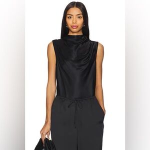 ($158 retail) Rails Black Sleeveless Sayin Cowl Neck Blouse size XS